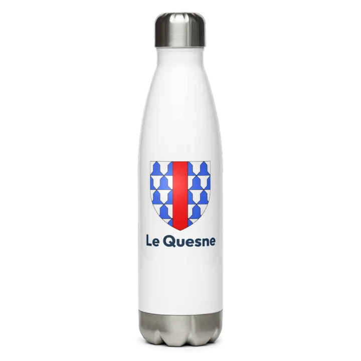 Gourde inox — blason du Quesne