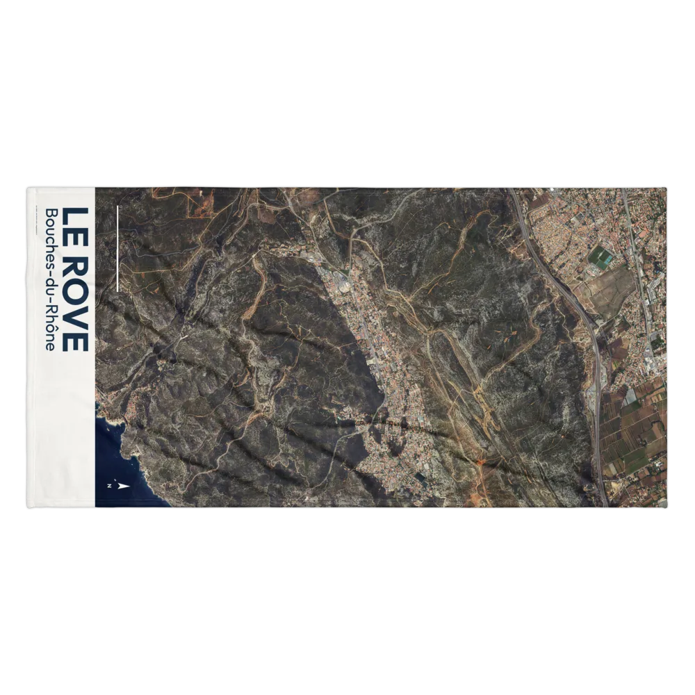 Serviette cartographique — carte de Le Rove