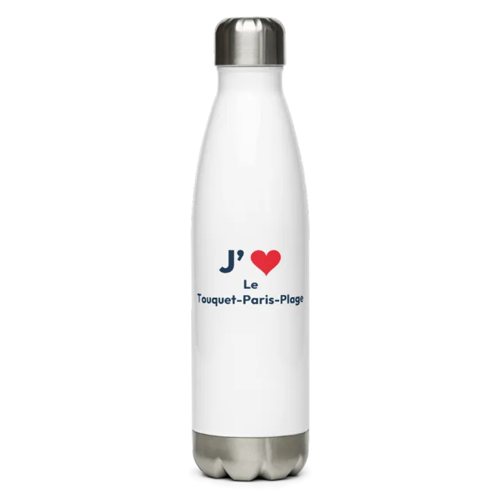 Gourde inox « J’❤ Le Touquet-Paris-Plage »