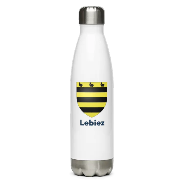 Gourde inox blason de Lebiez