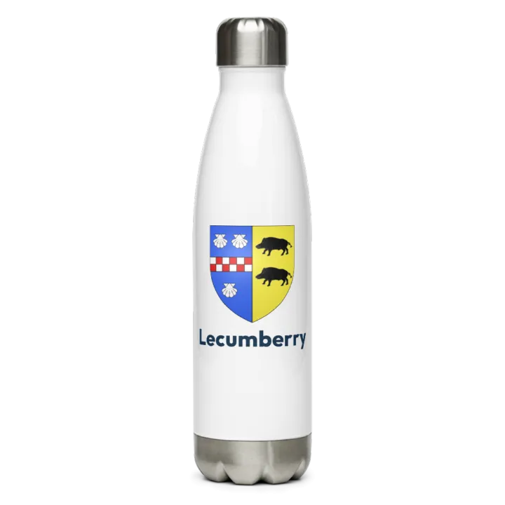 Gourde inox blason de Lecumberry