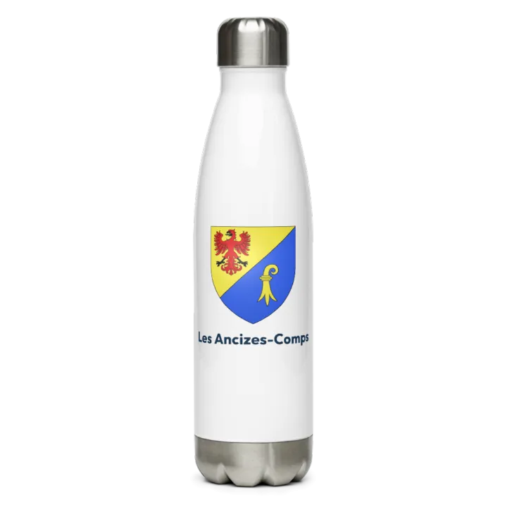 Gourde inox blason de Les Ancizes-Comps