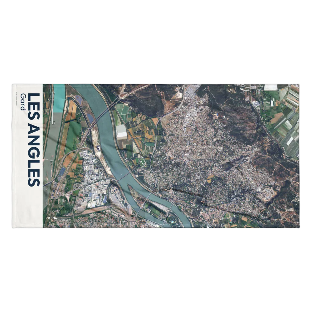 Serviette cartographique — carte de Les Angles