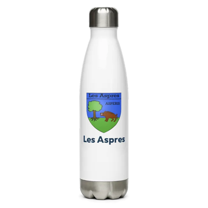 Gourde inox blason de Les Aspres
