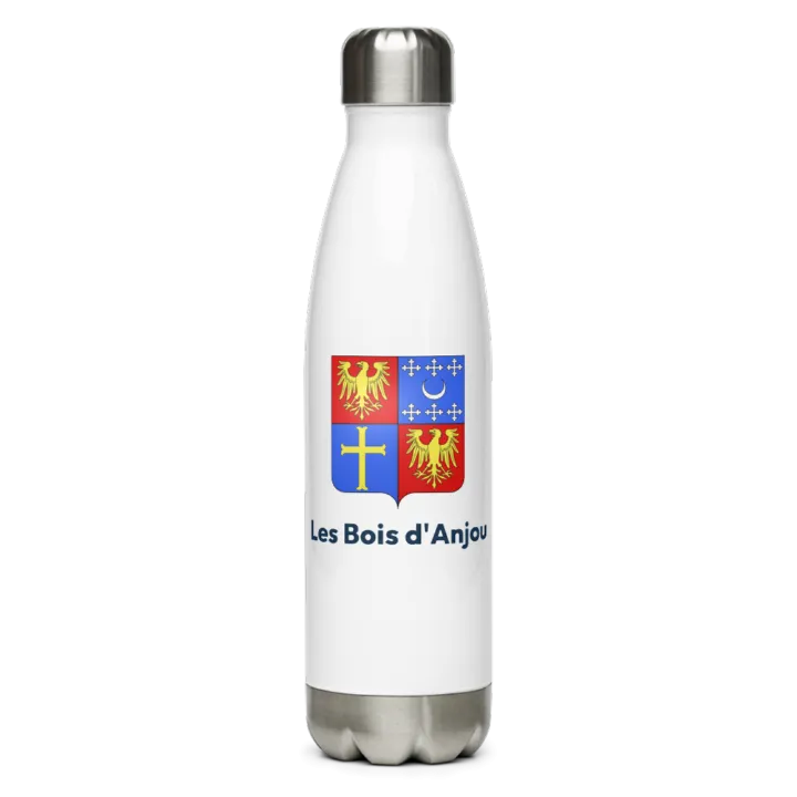 Gourde inox — blason des Bois d'Anjou