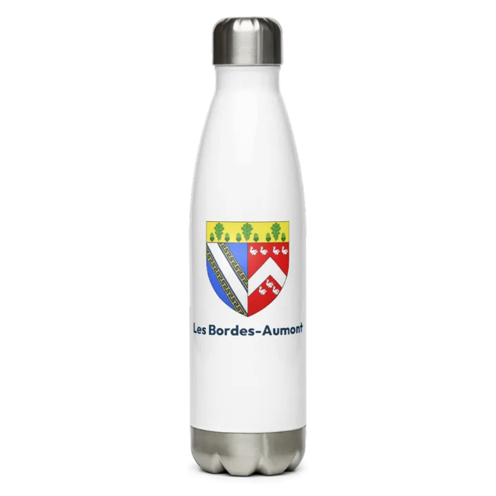 Gourde inox — blason des Bordes-Aumont