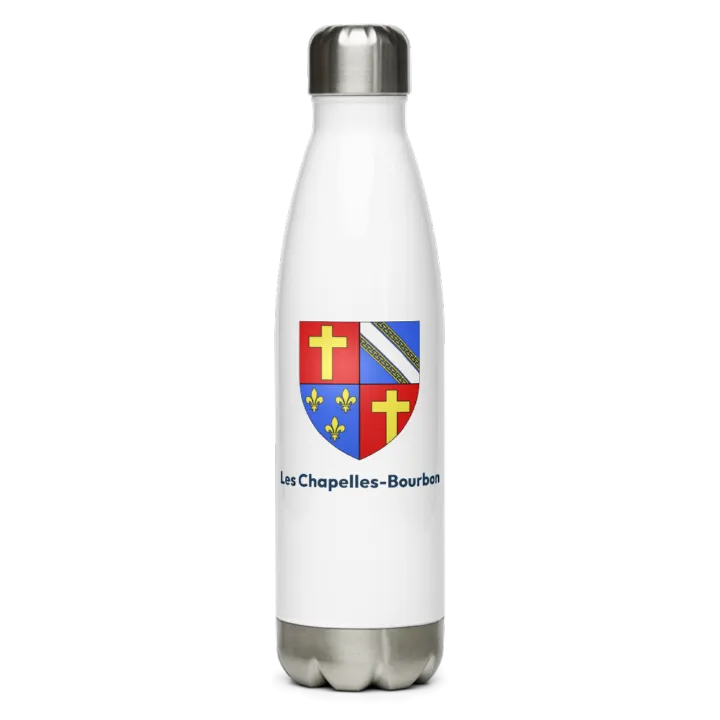 Gourde inox blason de Les Chapelles-Bourbon