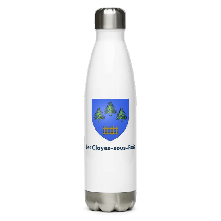 Gourde inox blason de Les Clayes-sous-Bois