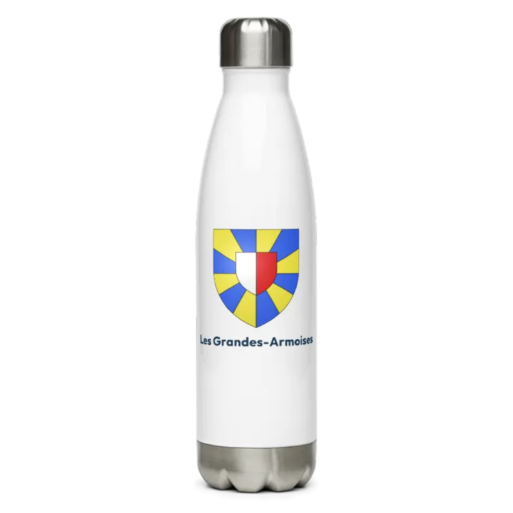 Gourde inox blason de Les Grandes-Armoises