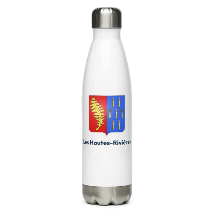 Gourde inox blason de Les Hautes-Rivières