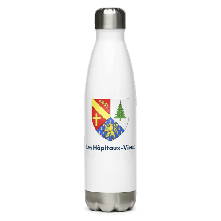 Gourde inox blason de Les Hôpitaux-Vieux
