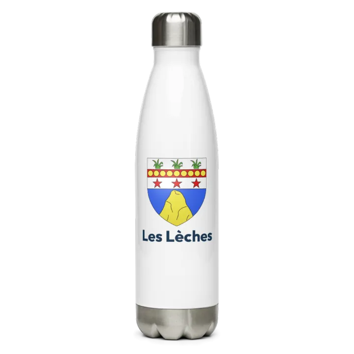 Gourde inox blason de Les Lèches