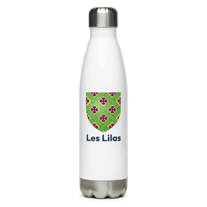 Gourde inox blason de Les Lilas