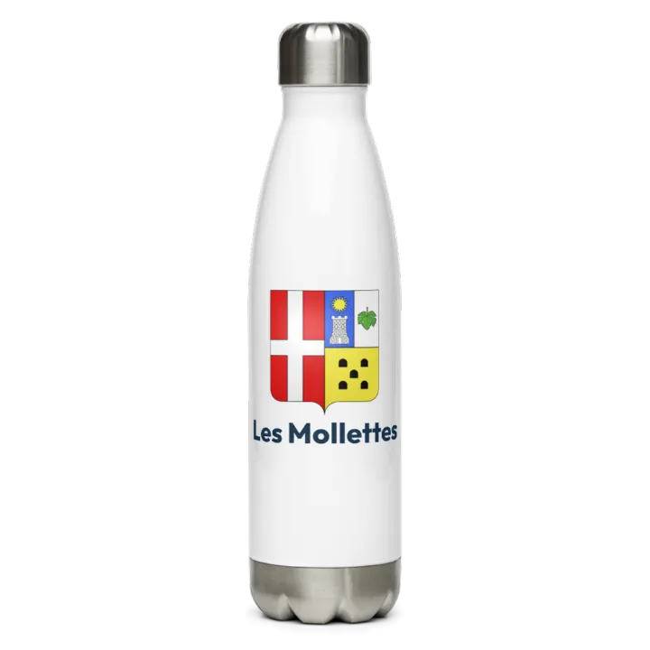 Gourde inox blason de Les Mollettes