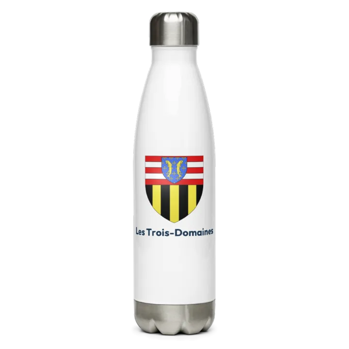 Gourde inox blason de Les Trois-Domaines