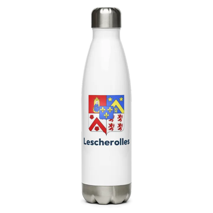 Gourde inox blason de Lescherolles