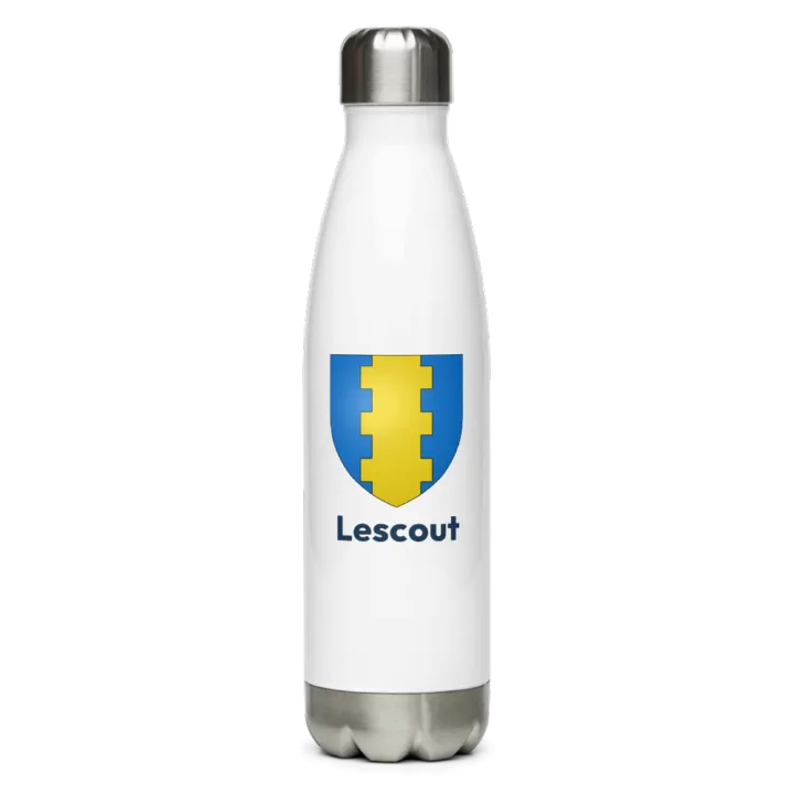 Gourde inox blason de Lescout