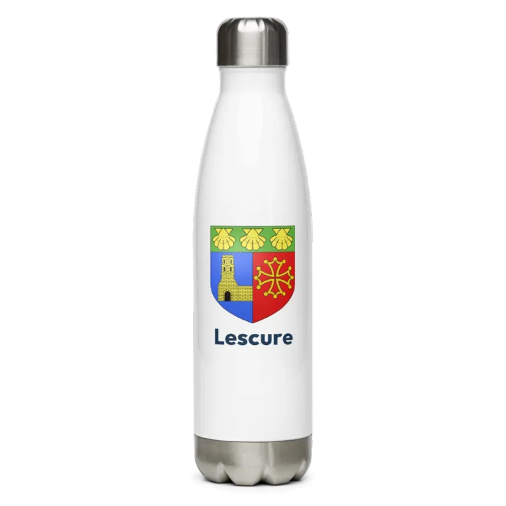 Gourde inox blason de Lescure