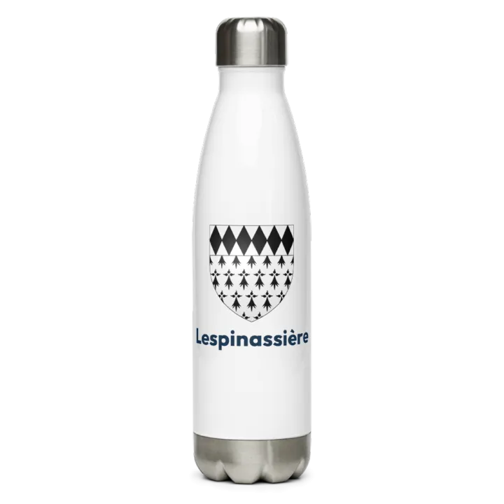 Gourde inox blason de Lespinassière