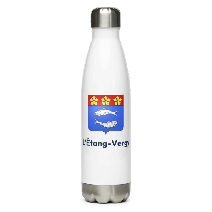 Gourde inox — blason de l'Étang-Vergy