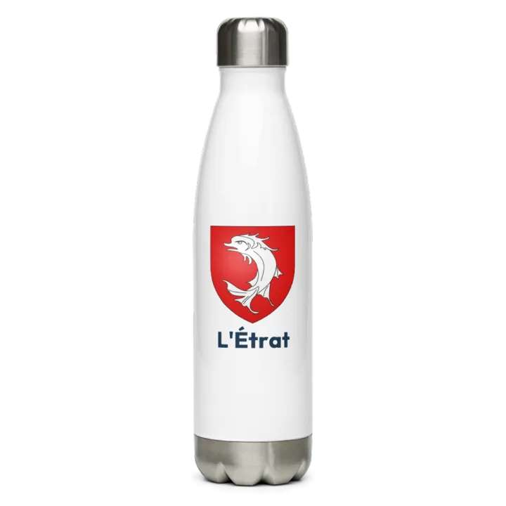 Gourde inox blason de L'Étrat