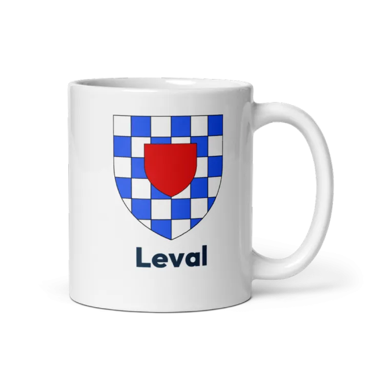 Mug blason de Leval