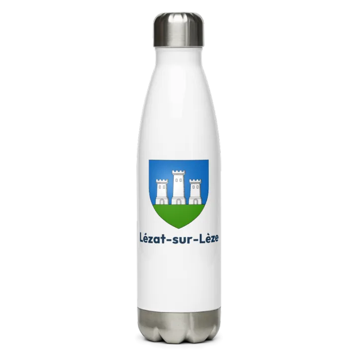 Gourde inox blason de Lézat-sur-Lèze