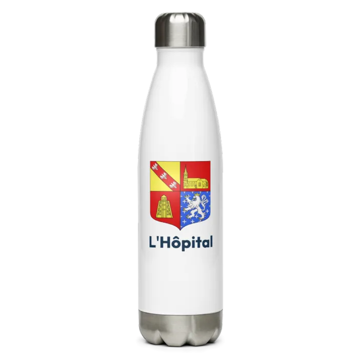 Gourde inox blason de L'Hôpital