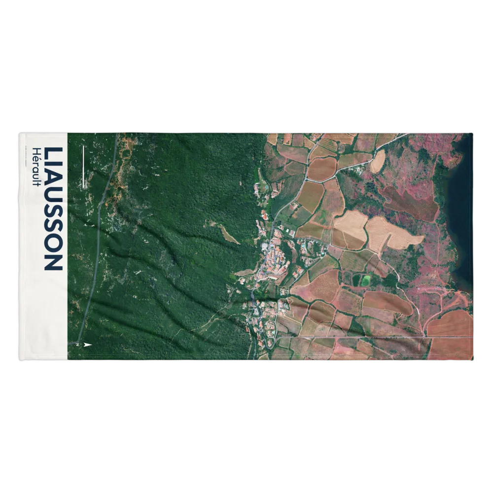 Serviette cartographique — carte de Liausson