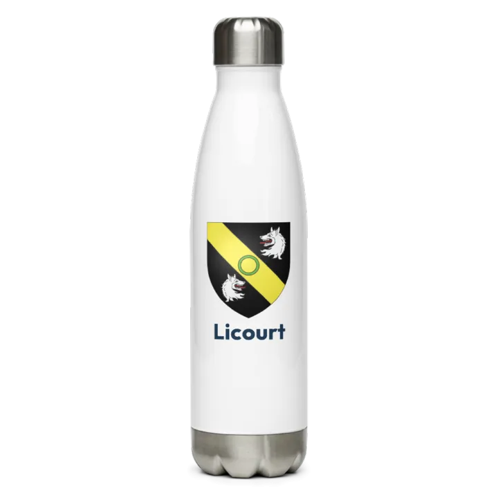 Gourde inox blason de Licourt