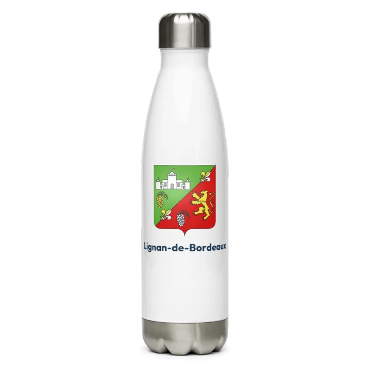 Gourde inox blason de Lignan-de-Bordeaux