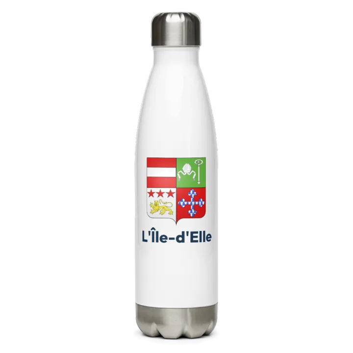 Gourde inox blason de L'Île-d'Elle