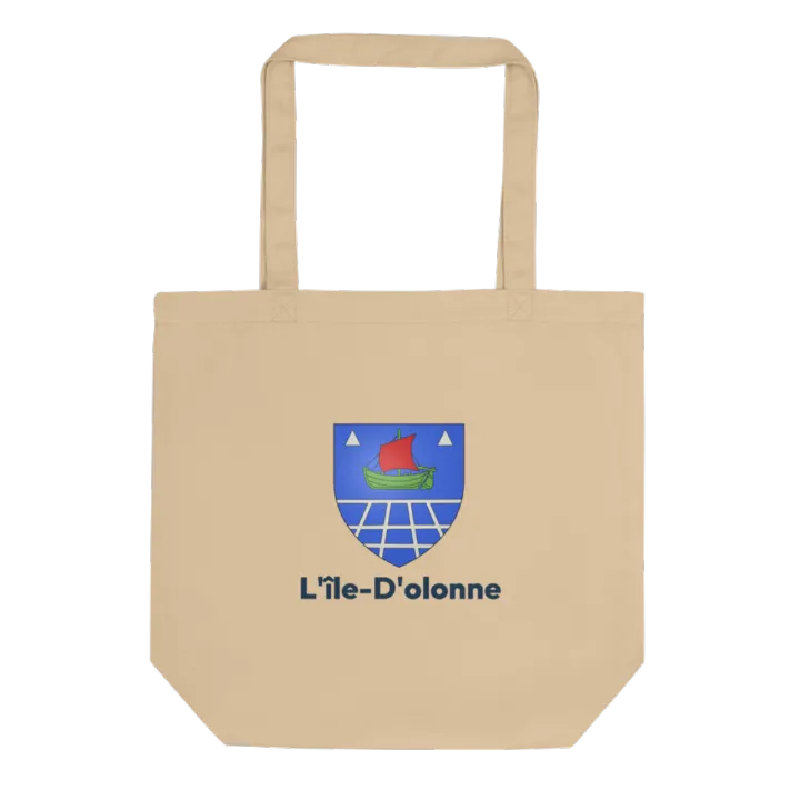Tote bag coton bio — blason de l'Île-d'Olonne