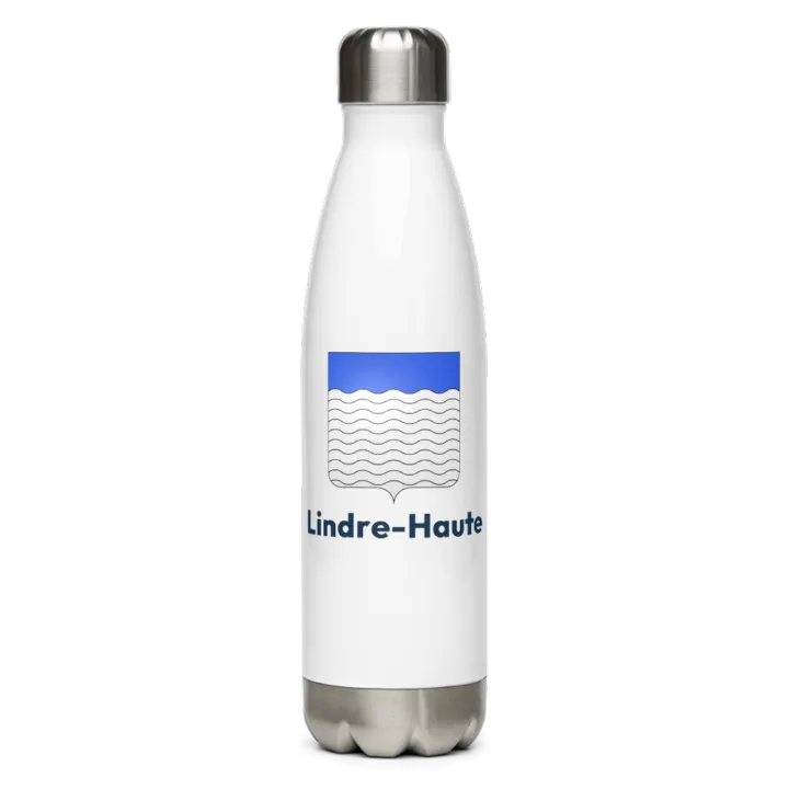 Gourde inox blason de Lindre-Haute