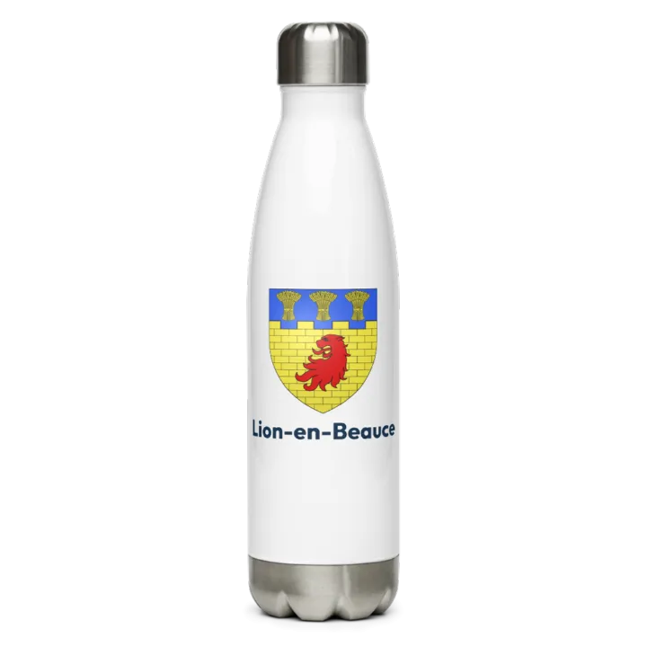 Gourde inox — blason de Lion-en-Beauce