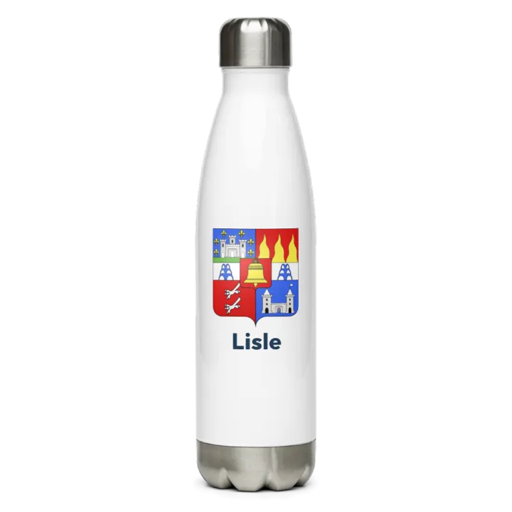 Gourde inox blason de Lisle