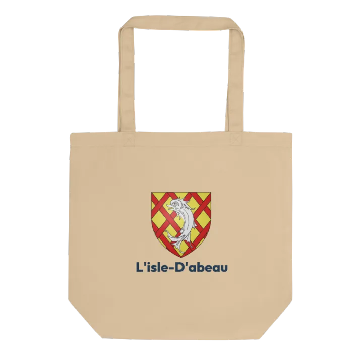 Tote bag coton bio — blason de l'Isle-d'Abeau