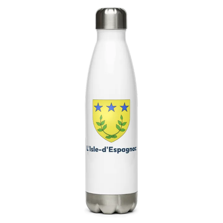 Gourde inox — blason de l'Isle-d'Espagnac