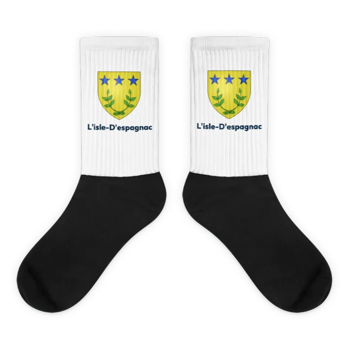 Chaussettes — blason de l'Isle-d'Espagnac