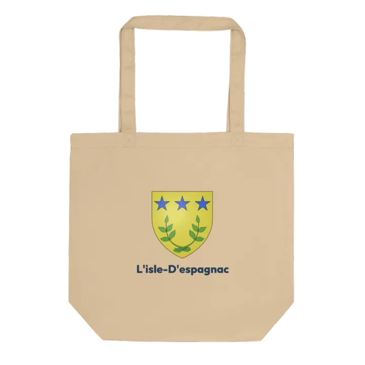 Tote bag coton bio — blason de l'Isle-d'Espagnac