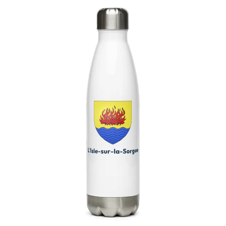 Gourde inox blason de L'Isle-sur-la-Sorgue