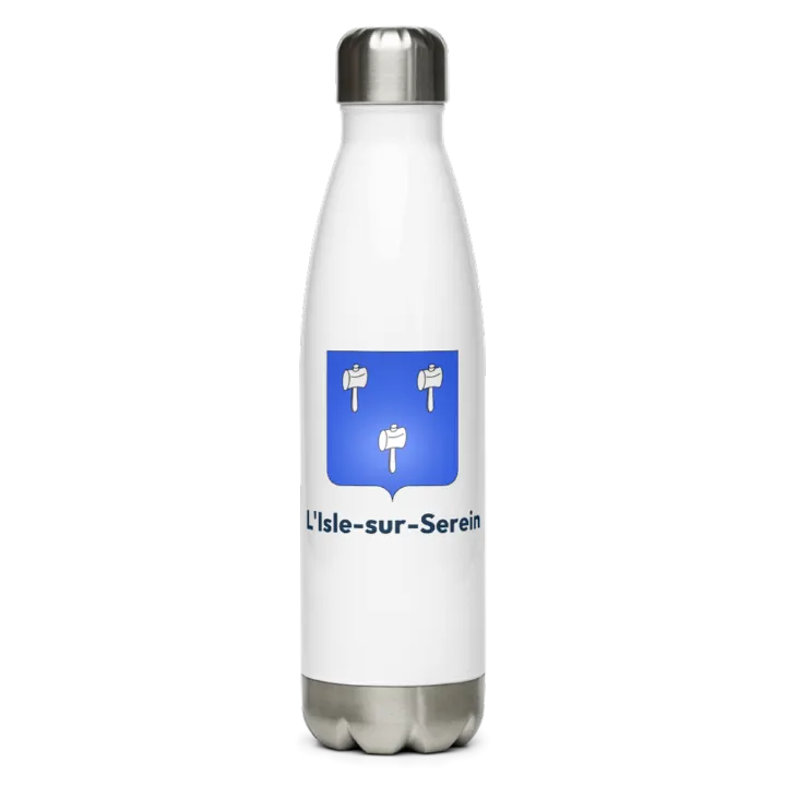 Gourde inox blason de L'Isle-sur-Serein