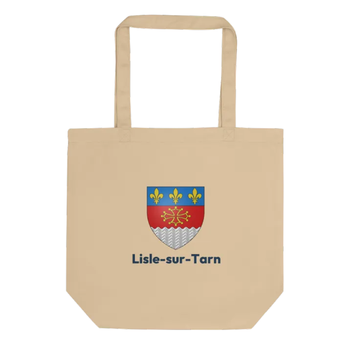 Tote bag coton bio — blason de Lisle-sur-Tarn