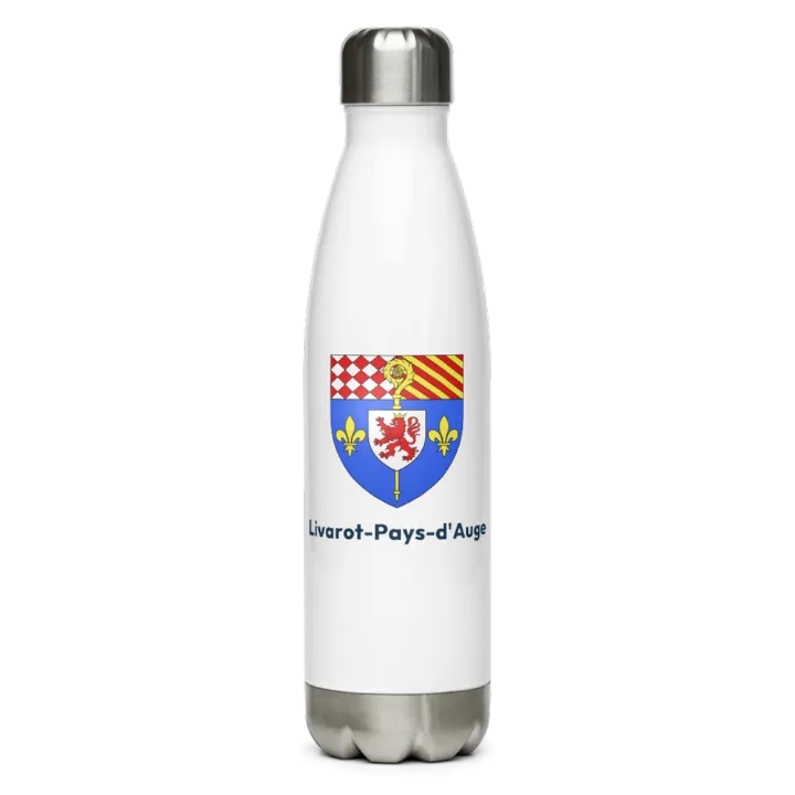 Gourde inox blason de Livarot-Pays-d'Auge
