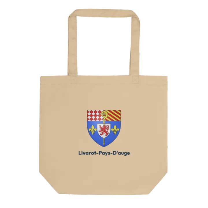 Tote bag coton bio — blason de Livarot-Pays-d'Auge