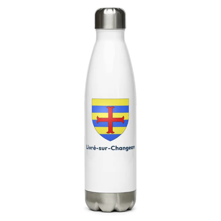 Gourde inox — blason de Livré-sur-Changeon