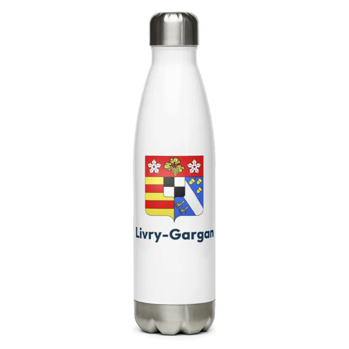 Gourde inox — blason de Livry-Gargan