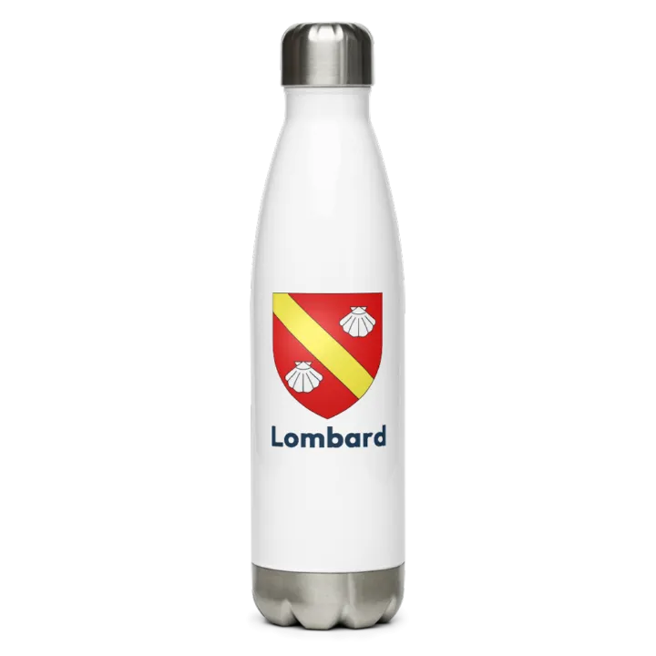 Gourde inox blason de Lombard