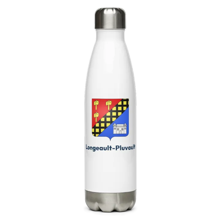 Gourde inox blason de Longeault-Pluvault