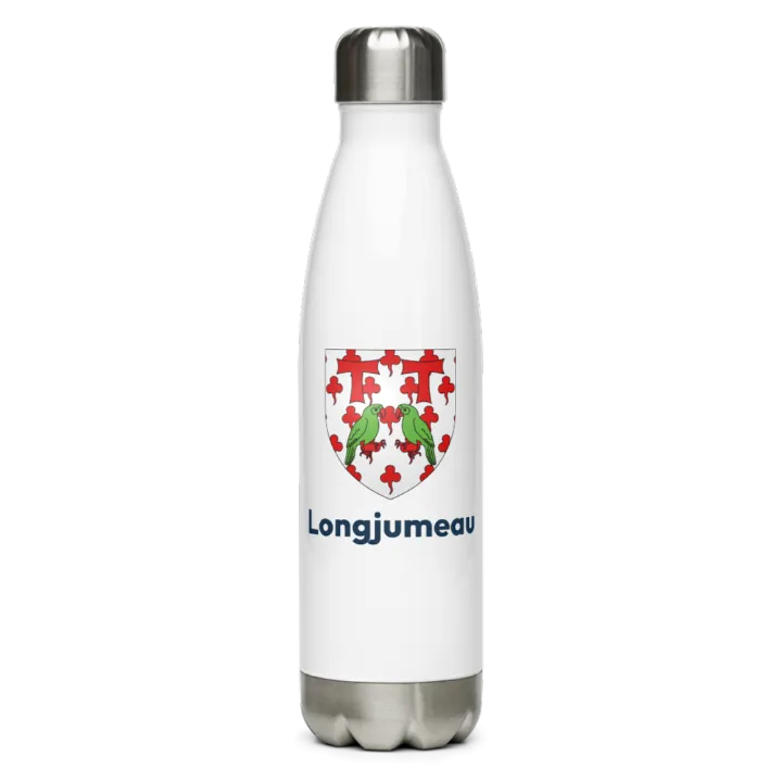 Gourde inox — blason de Longjumeau